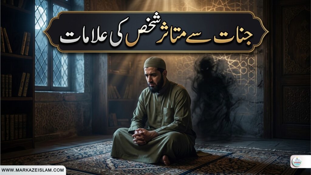 جنات سے متاثرہ شخص کی علامات