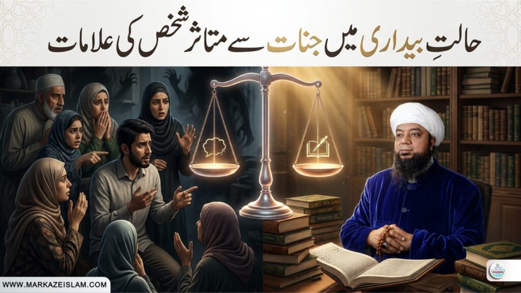 جنات سے متاثرہ شخص کی علامات